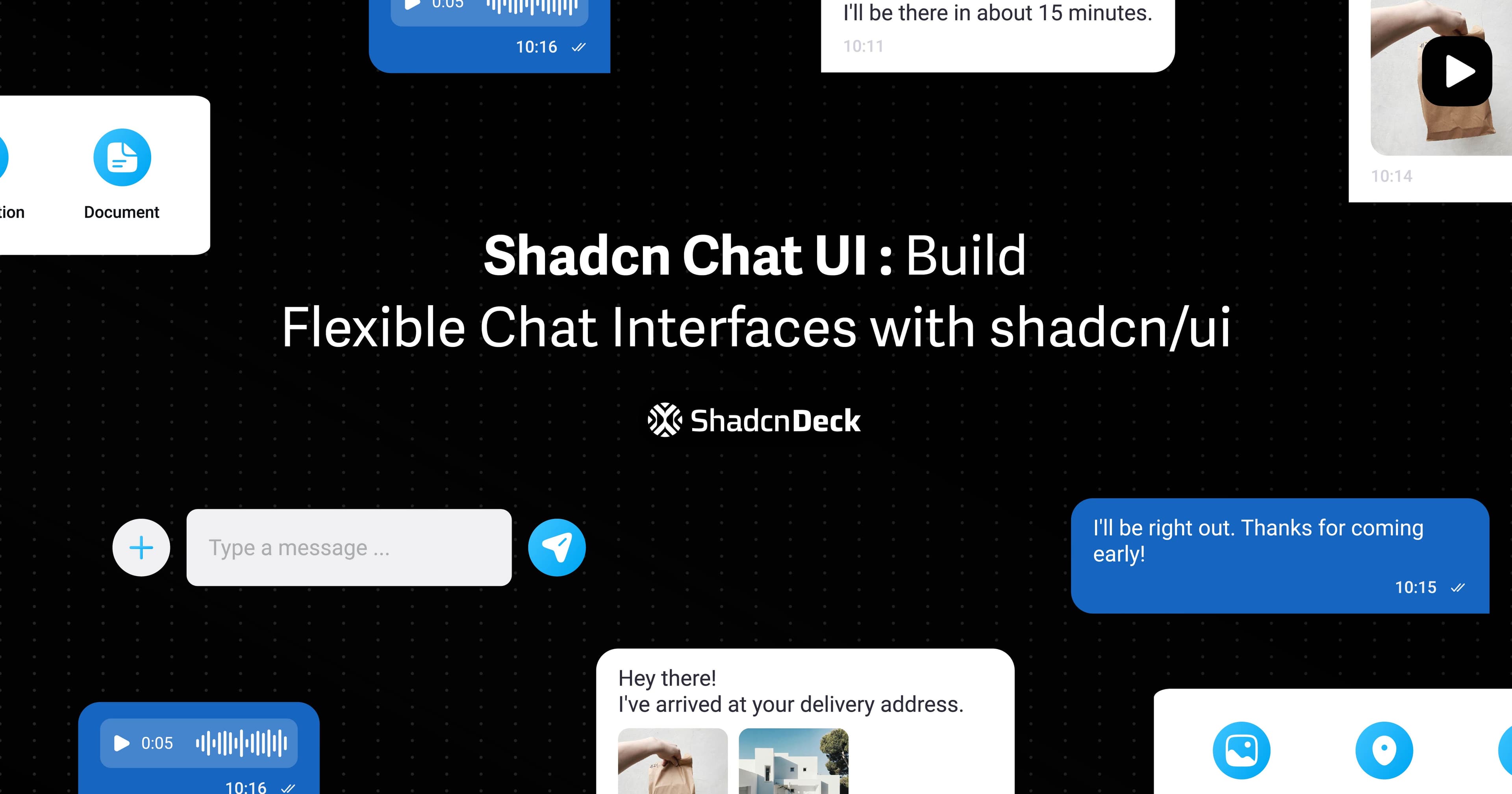 Shadcn Chat UI Examples - 10+ Variants & Demos | ShadcnDeck